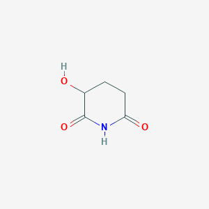 molecular formula C5H7NO3 B13845703 3-Hydroxypiperidine-2,6-dione 