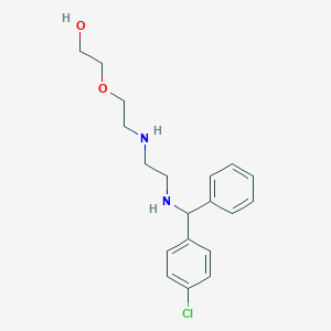 molecular formula C19H25ClN2O2 B13845705 2-(2-((2-(((4-Chlorophenyl)(phenyl)methyl)amino)ethyl)amino)ethoxy)ethanol 