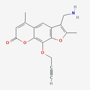 3-(Aminomethyl)-2,5-dimethyl-9-(prop-2-yn-1-yloxy)-7H-furo[3,2-g][1]benzopyran-7-one