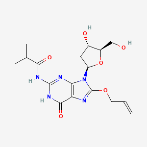 molecular formula C17H23N5O6 B1384576 8-Allyloxy-N2-isobutyryl-2'-deoxyguanosine CAS No. 869354-75-6