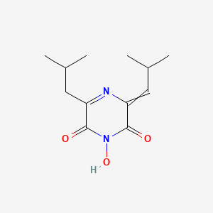 (Z)-1-Hydroxy-5-(2-methylpropyl)-3-(2-methylpropylidene)-2,6(1H,3H)-pyrazinedione