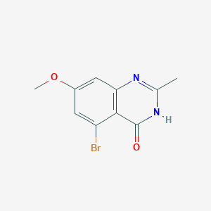 molecular formula C10H9BrN2O2 B1384577 5-Bromo-7-methoxy-2-methyl-3,4-dihydroquinazolin-4-one CAS No. 1593360-88-3