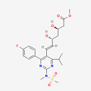 methyl (E,3R,5R)-7-[4-(4-fluorophenyl)-2-[methyl(methylsulfonyl)amino]-6-propan-2-ylpyrimidin-5-yl]-3,5-dihydroxyhept-6-enoate