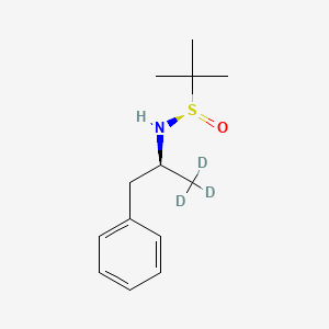 (R)-N-(tert-Butanesulfinyl) Levamfetamine-d3