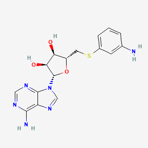 molecular formula C16H18N6O3S B13845845 5'-R-(3-Aminophenyl)-5'-thioadenosine 