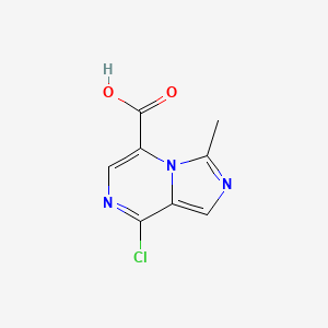 8-Chloro-3-methylimidazo[1,5-a]pyrazine-5-carboxylic acid