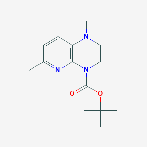 Tert-butyl 1,6-dimethyl-2,3-dihydropyrido[2,3-b]pyrazine-4(1H)-carboxylate