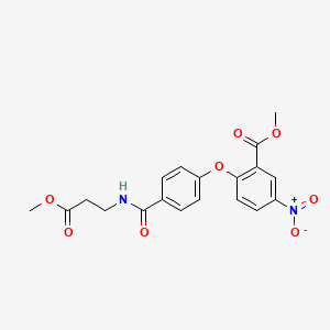 2-(4-((3-Methoxy-3-oxopropyl)carbamoyl)phenoxy)-5-nitrobenzoic Acid Methyl Ester