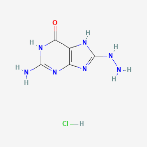 2-amino-8-hydrazinyl-6,9-dihydro-1H-purin-6-one hydrochloride