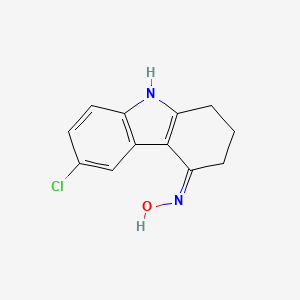 molecular formula C12H11ClN2O B1384596 6-chloro-2,3-dihydro-1H-carbazol-4(9H)-one oxime CAS No. 1331947-98-8