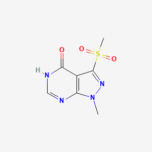 3-methanesulfonyl-1-methyl-1H,4H,5H-pyrazolo[3,4-d]pyrimidin-4-one