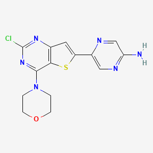 5-(2-Chloro-4-morpholin-4-ylthieno[3,2-d]pyrimidin-6-yl)pyrazin-2-amine