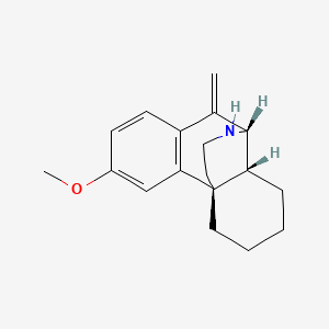 molecular formula C18H23NO B13846006 (1R,9S,10R)-4-methoxy-8-methylidene-17-azatetracyclo[7.5.3.01,10.02,7]heptadeca-2(7),3,5-triene 