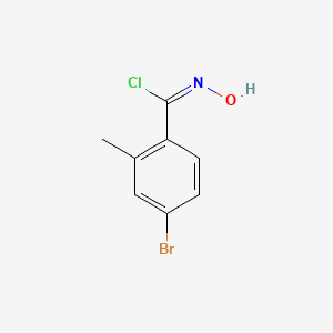 molecular formula C8H7BrClNO B1384602 4-Bromo-N-hydroxy-2-methylbenzene-1-carbonimidoyl chloride CAS No. 1937349-21-7