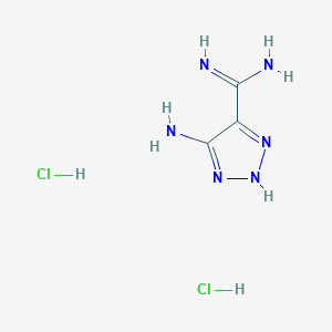 molecular formula C3H8Cl2N6 B1384605 5-氨基-1H-1,2,3-三唑-4-羧酰胺二盐酸盐 CAS No. 1803604-51-4
