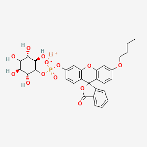 lithium;(6'-butoxy-3-oxospiro[2-benzofuran-1,9'-xanthene]-3'-yl) [(2R,3S,5S,6R)-2,3,4,5,6-pentahydroxycyclohexyl] phosphate