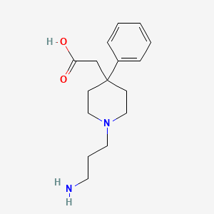 2-(1-(3-Aminopropyl)-4-phenylpiperidin-4-yl)acetic acid