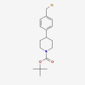 molecular formula C17H24BrNO2 B1384607 4-(4-溴甲基苯基)-哌啶-1-羧酸叔丁酯 CAS No. 1031843-31-8