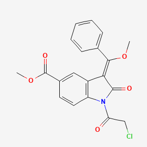 Methyl (Z)-1-(2-Chloroacetyl)-3-(methoxy(phenyl)methylene)-2-oxoindoline-5-carboxylate