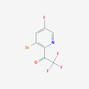 molecular formula C7H2BrF4NO B1384609 1-(3-Bromo-5-fluoropyridin-2-yl)-2,2,2-trifluoroethanone CAS No. 2231675-78-6