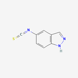 molecular formula C8H5N3S B13846096 5-isothiocyanato-1H-indazole 