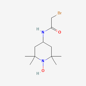 molecular formula C11H21BrN2O2 B13846124 2-bromo-N-(1-hydroxy-2,2,6,6-tetramethylpiperidin-4-yl)acetamide 