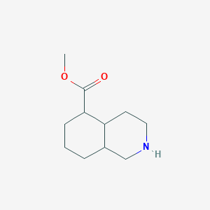 molecular formula C11H19NO2 B13846141 Methyl 1,2,3,4,4a,5,6,7,8,8a-decahydroisoquinoline-5-carboxylate 