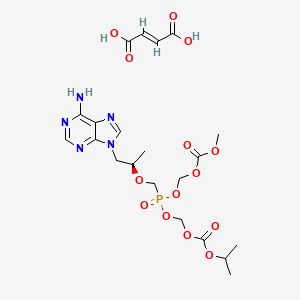 MOC-POC Tenofovir Fumarate Salt (Mixture of Diastereomers)