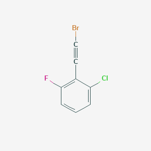 B1384621 2-(2-Bromoethynyl)-1-chloro-3-fluorobenzene CAS No. 2227272-53-7