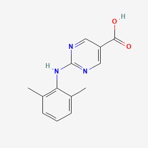 molecular formula C13H13N3O2 B13846212 2-(2,6-Dimethylanilino)pyrimidine-5-carboxylic acid 