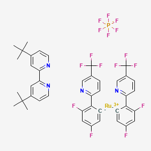 4-Tert-butyl-2-(4-tert-butylpyridin-2-yl)pyridine;2-(2,4-difluorobenzene-6-id-1-yl)-5-(trifluoromethyl)pyridine;ruthenium(3+);hexafluorophosphate