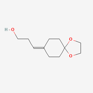 molecular formula C11H18O3 B13846266 3-(1,4-Dioxaspiro[4.5]decan-8-ylidene)propan-1-ol 