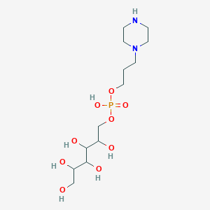 molecular formula C13H29N2O9P B13846292 Piperazinylpropyl Pentahydroxyhexyl Phosphate 