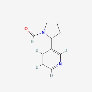 molecular formula C10H12N2O B13846298 N-Formylnornicotine-D4 