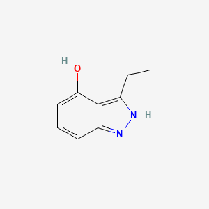 molecular formula C9H10N2O B13846314 3-ethyl-2H-indazol-4-ol 