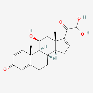 molecular formula C21H26O5 B13846328 Des-(2-propyl-1,3-dioxolane)-2-hydroxy Budesonide 