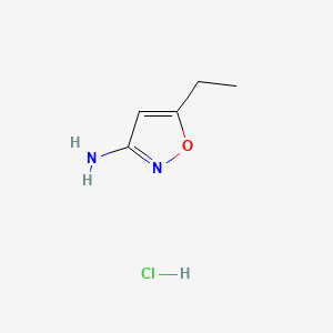 molecular formula C5H9ClN2O B13846354 5-Ethyl-1,2-oxazol-3-amine Hydrochloride 