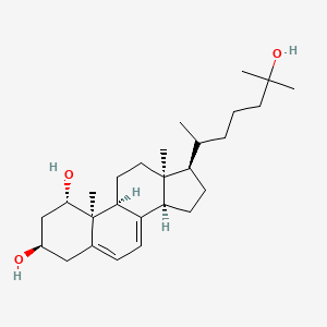 molecular formula C27H44O3 B13846362 (1a,3b,10a)-Cholesta-5,7-diene-1,3,25-triol 