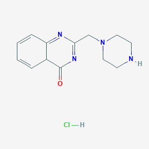 molecular formula C13H17ClN4O B1384639 2-(Piperazin-1-ylmethyl)-3,4-dihydroquinazolin-4-one hydrochloride CAS No. 1158278-38-6