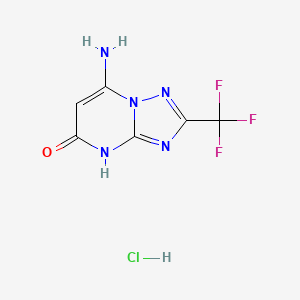 B1384642 7-Amino-2-(trifluoromethyl)[1,2,4]triazolo[1,5-a]pyrimidin-5-ol hydrochloride CAS No. 1949816-34-5