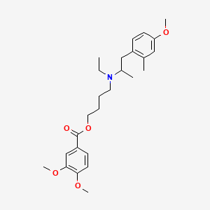 molecular formula C26H37NO5 B13846425 Mebeverine Hydrochloride Impurity O 