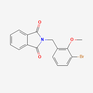 molecular formula C16H12BrNO3 B13846433 2-[[3-Bromo-2-(methyloxy)phenyl]methyl]-1H-isoindole-1,3(2H)-dione CAS No. 1177558-48-3