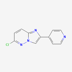 molecular formula C11H7ClN4 B13846435 6-Chloro-2-pyridin-4-ylimidazo[1,2-b]pyridazine 