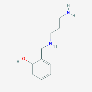 molecular formula C10H16N2O B13846456 2-[(3-Aminopropylamino)methyl]phenol 