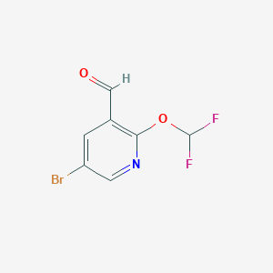 molecular formula C7H4BrF2NO2 B1384647 5-Bromo-2-(difluoromethoxy)nicotinaldehyde CAS No. 2231674-75-0