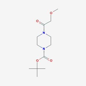 molecular formula C12H22N2O4 B13846480 Tert-butyl 4-(2-methoxyacetyl)piperazine-1-carboxylate 