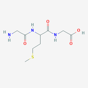 molecular formula C9H17N3O4S B13846483 2-[[2-[(2-Aminoacetyl)amino]-4-methylsulfanylbutanoyl]amino]acetic acid 