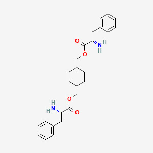 molecular formula C26H34N2O4 B13846688 L-Phenylalanine, 1,4-cyclohexanediylbis(methylene) ester (9CI) 