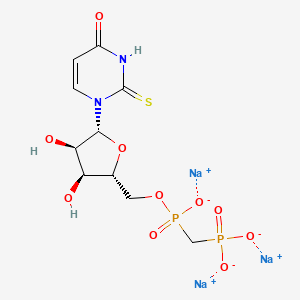 molecular formula C10H13N2Na3O10P2S B13846703 trans-Dichlorodenafil; 5-[5-[(1E)-1,2-Dichloroethenyl]-2-ethoxyphenyl]-1,6-dihydro-1-methyl-3-propyl-7H-pyrazolo[4,3-d]pyrimidin-7-one 