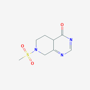 molecular formula C8H11N3O3S B1384672 7-methanesulfonyl-3H,4H,5H,6H,7H,8H-pyrido[3,4-d]pyrimidin-4-one CAS No. 1803598-29-9